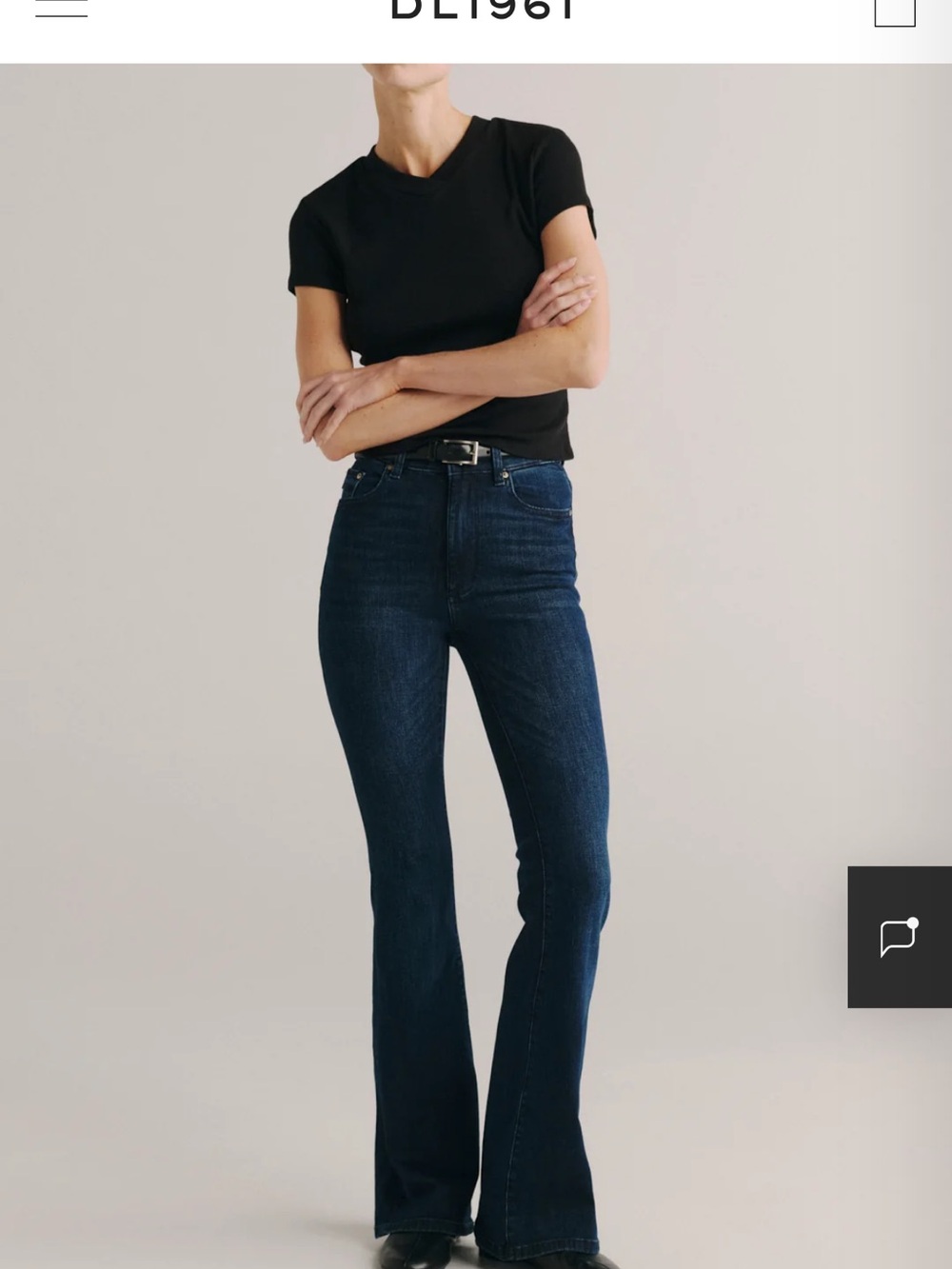 DL1961 Dark Indigo Flare Jeans